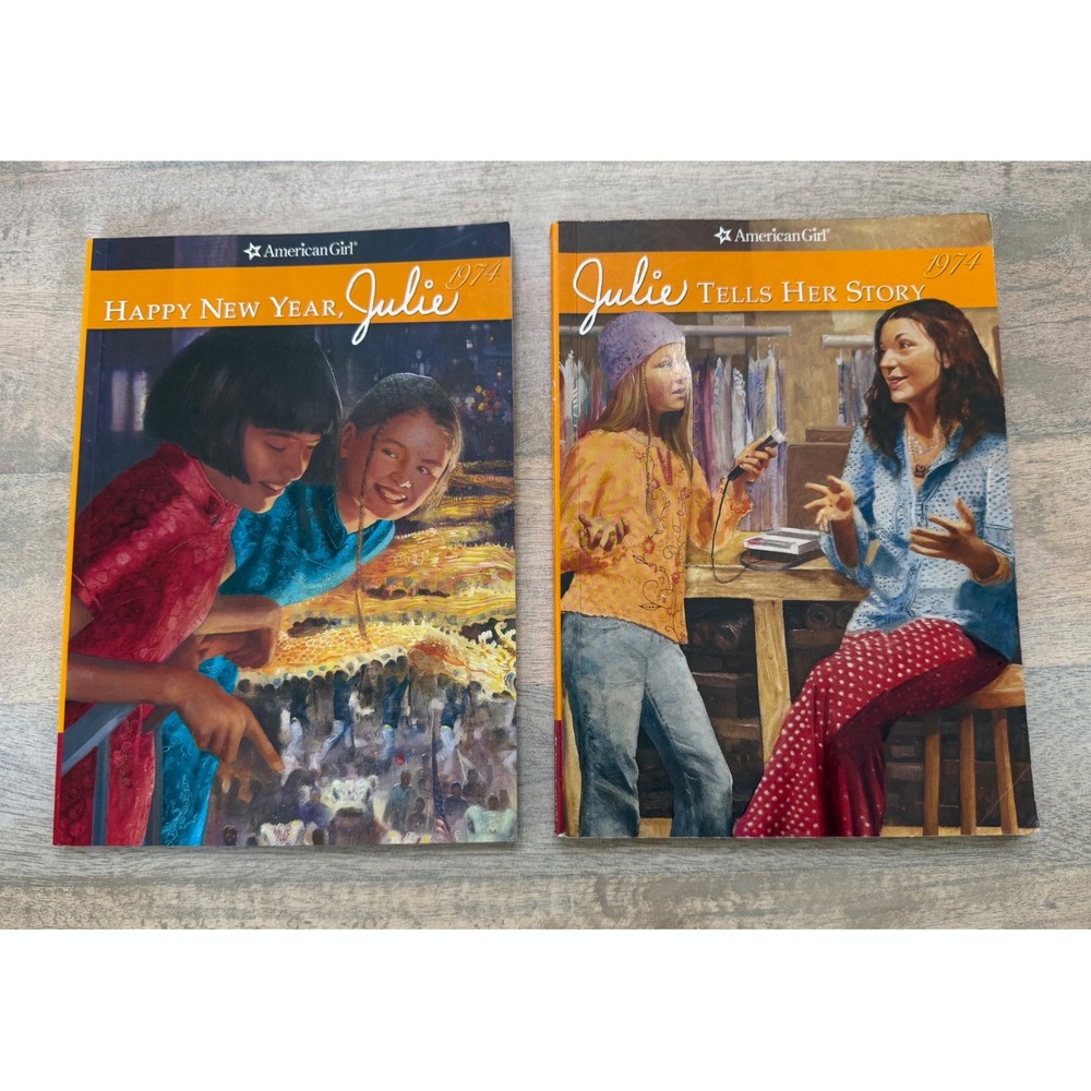 American Girl Julie Albright Books 2 & 3 Happy New Year/Tells Her Story 70s